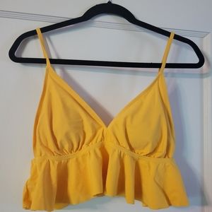 Yellow Bikini Bathing Suit Top